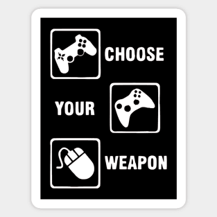 Game Controller Choose your Weapon Sticker